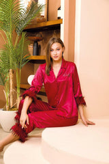 شيب مي بيجامة ساتان 15142