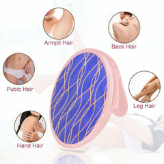 Circular Hair Eraser for Sensitive Areas – Pink with Handle