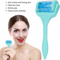 Ice Roller with Massage Beads – Green & Blue