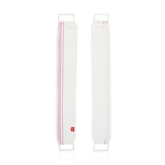 Back Exfoliating Loofah Belt - White & Red