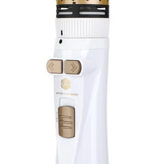 2-in-1 Rotating Hair Dryer - White