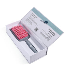 Microfiber Hair Drying Brush-pink-grey