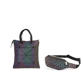 Handbag + Waist Bag – Black & Rainbow