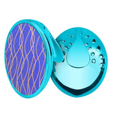 ممحاة شعر المناطق الحساسة الدائرية - زرقاء بمقبض