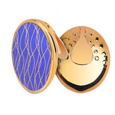 ممحاة شعر المناطق الحساسة الدائرية - ذهبية بمقبض