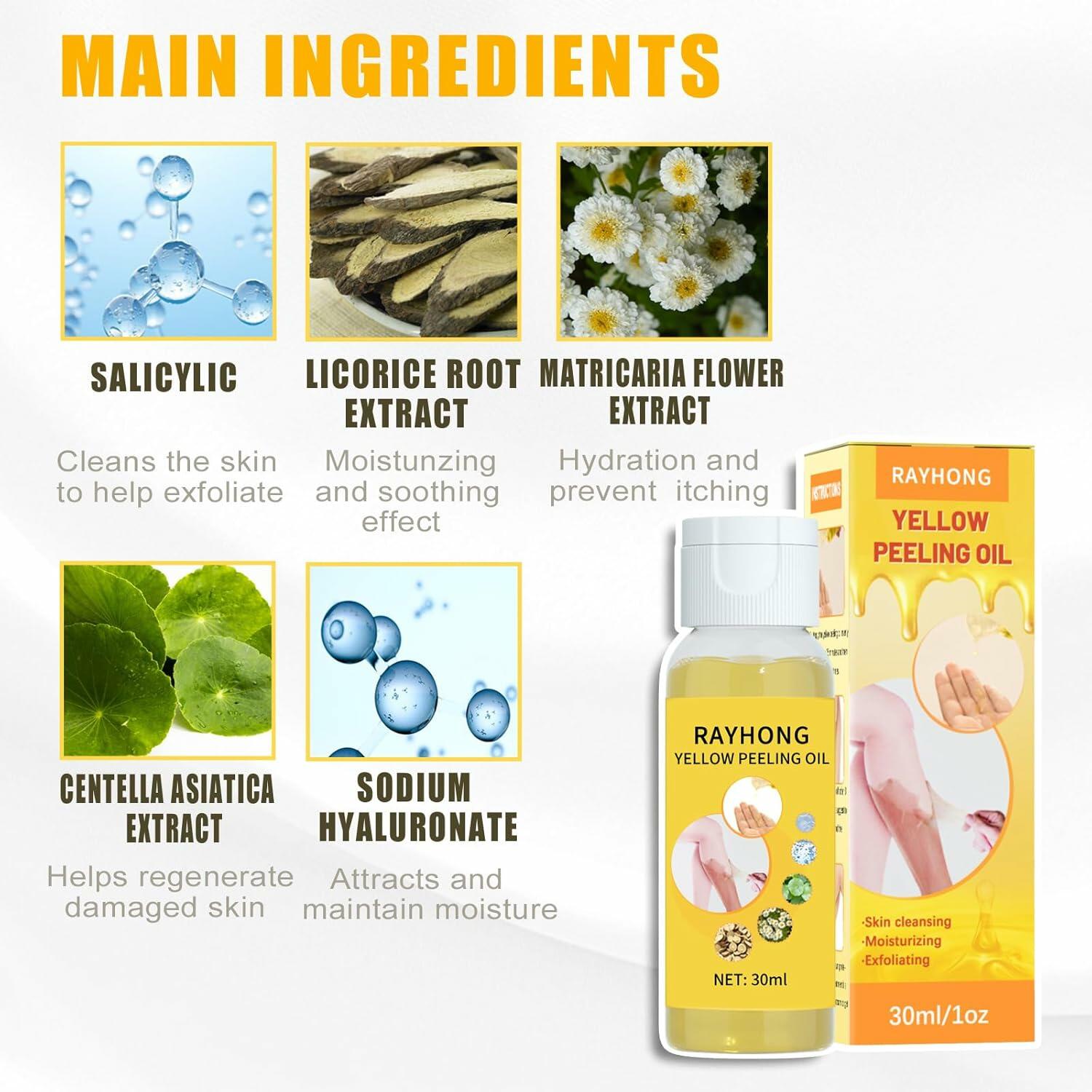 Yellow Exfoliating Oil Scrub 30ML
