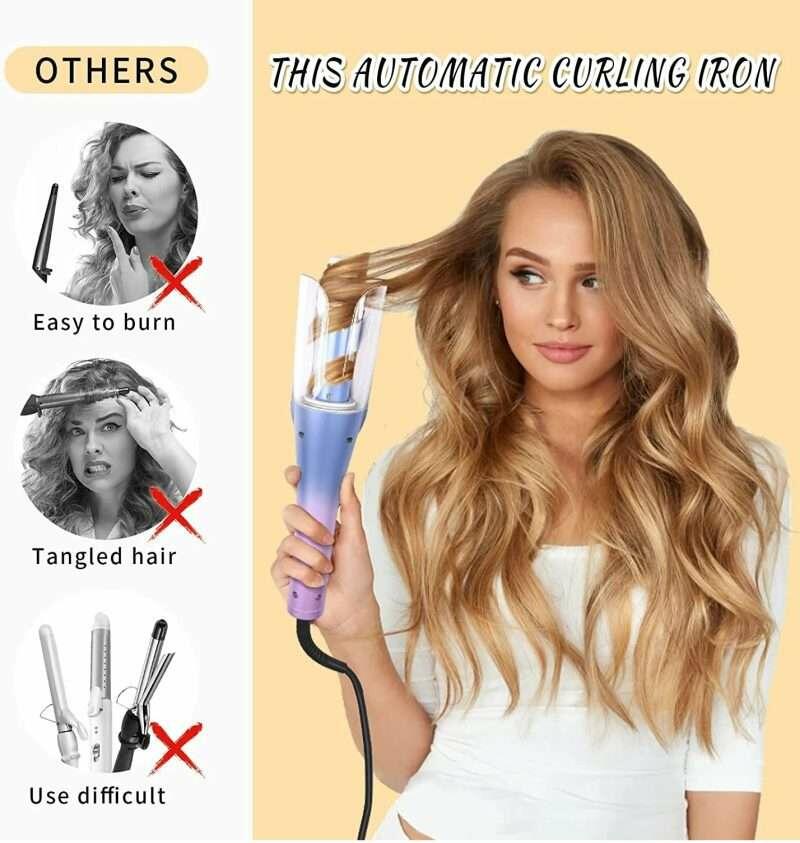 Electronic Hair Curler – Blue & Pink