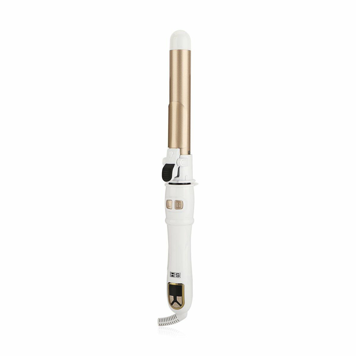 Rotating Hair Curler + Self-Cleaning Hair Brush with Base