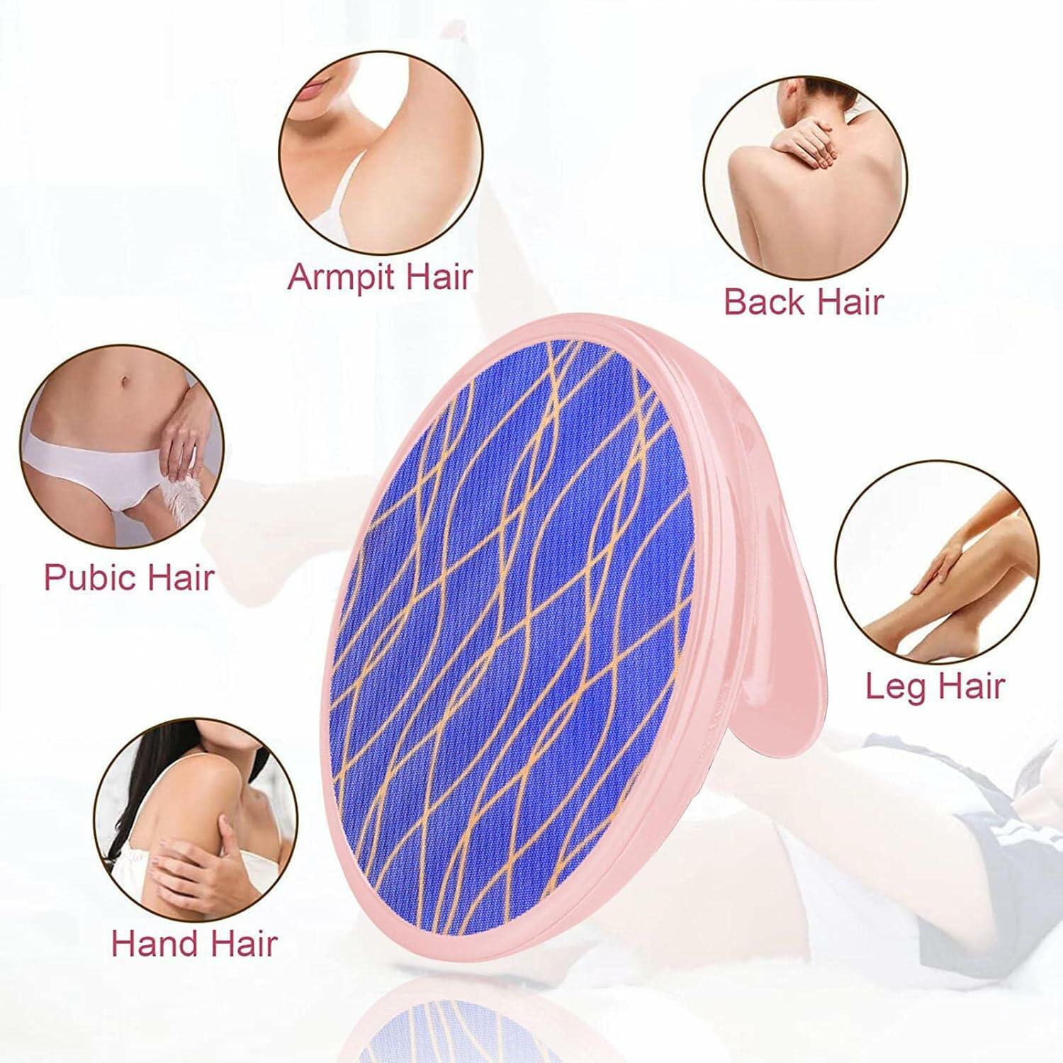Circular Hair Eraser for Sensitive Areas – Pink with Handle