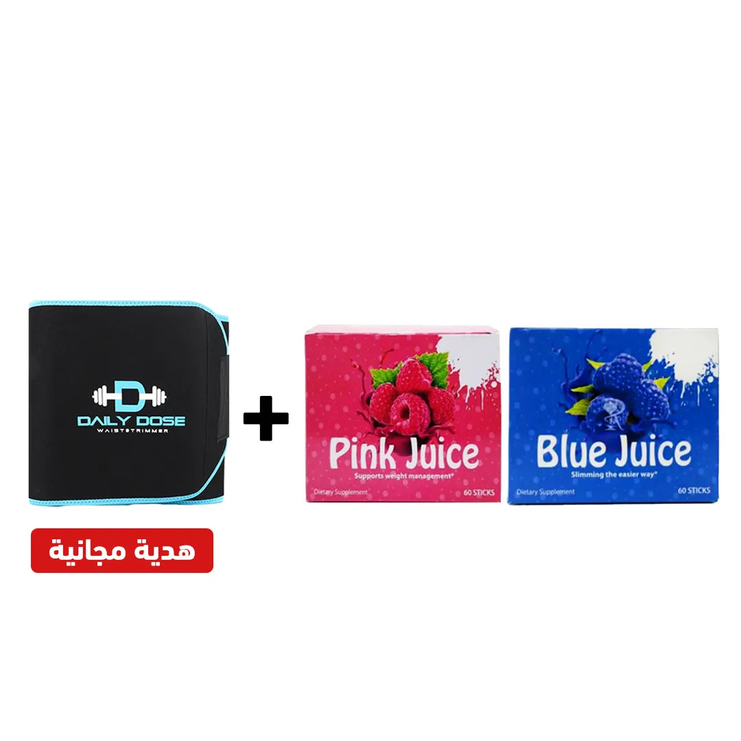 عصير بديل التكميم (بينك + بلو) + مشد ديلي دوز مجاناً
