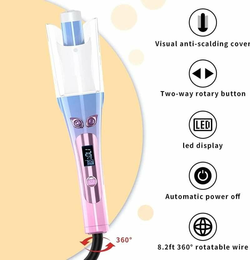 Electronic Hair Curler – Blue & Pink