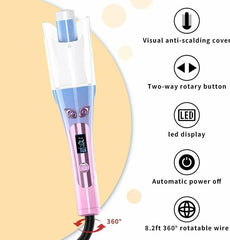 Electronic Hair Curler – Blue & Pink