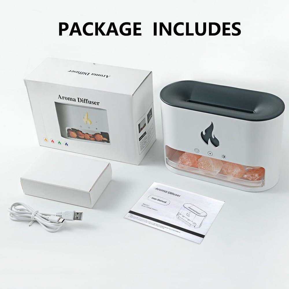 Himalayan Salt Stone Diffuser – White