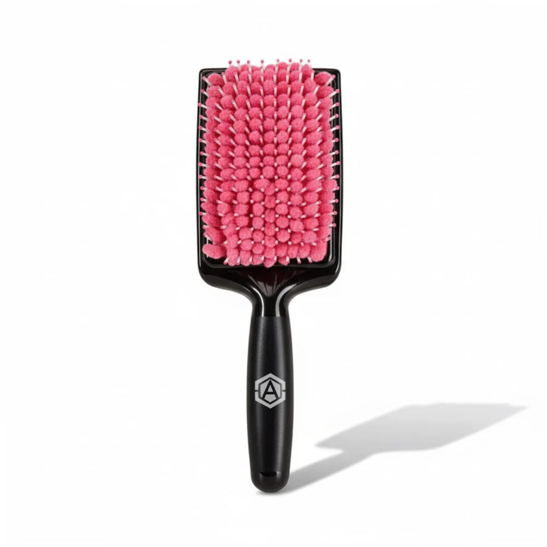Microfiber Hair Drying Brush-pink-black