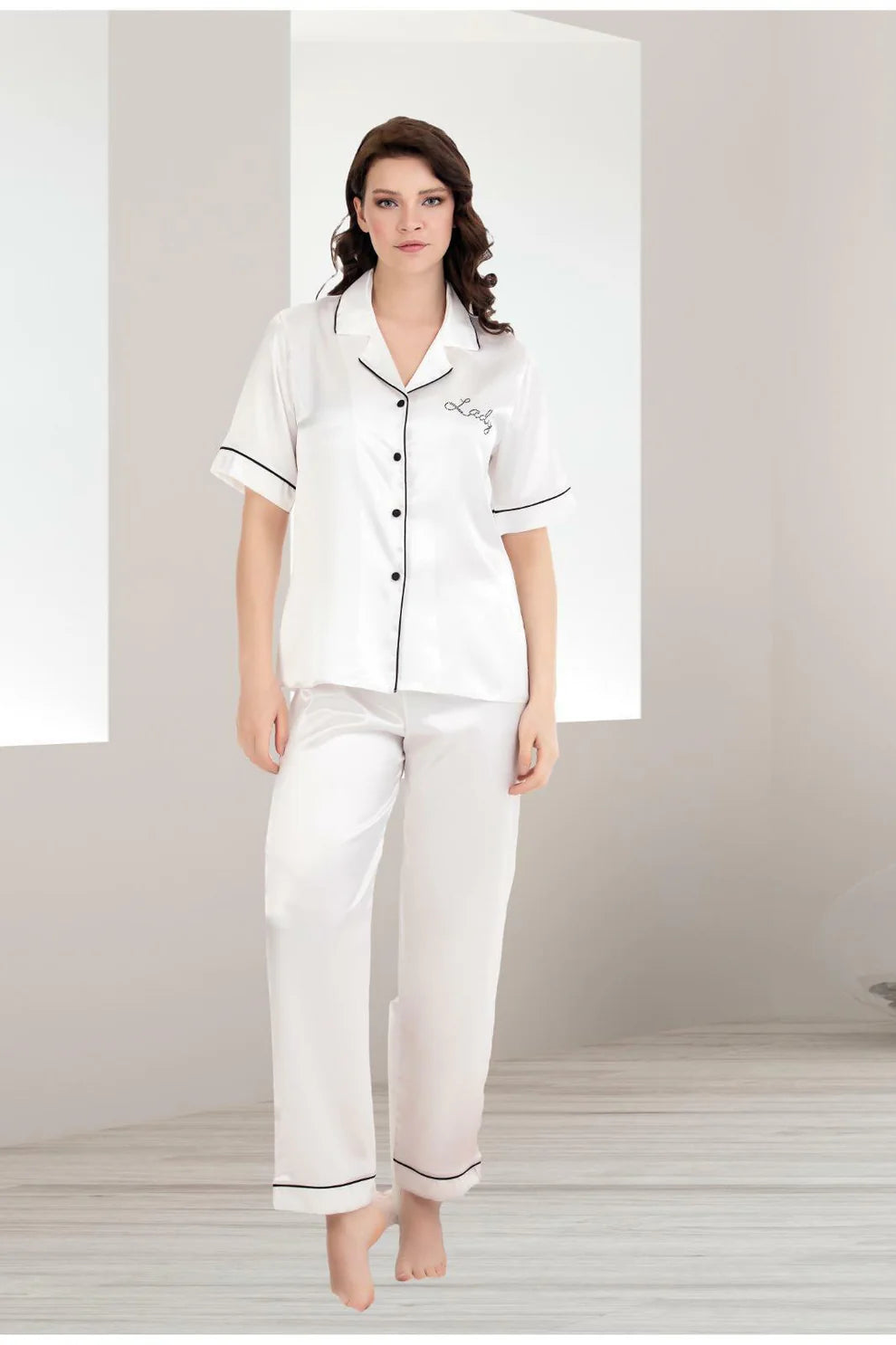 شيب مي بيجامة ساتان 15124