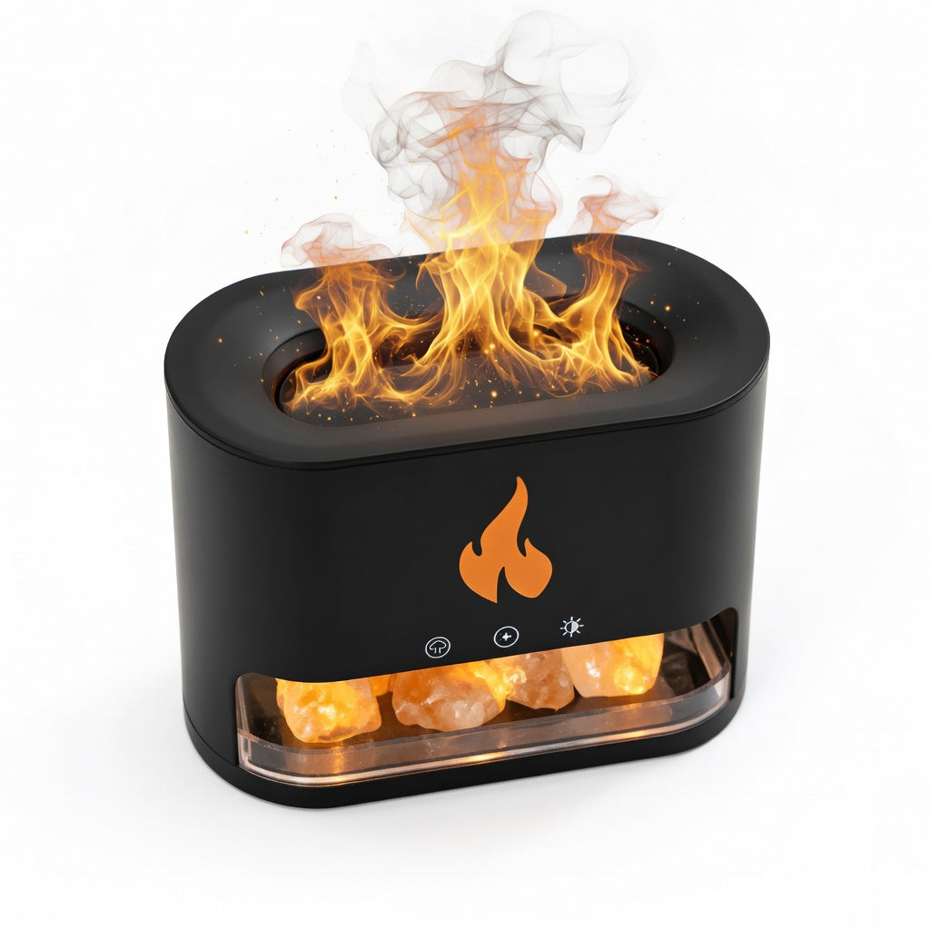 Himalayan Salt Stone Diffuser – Black