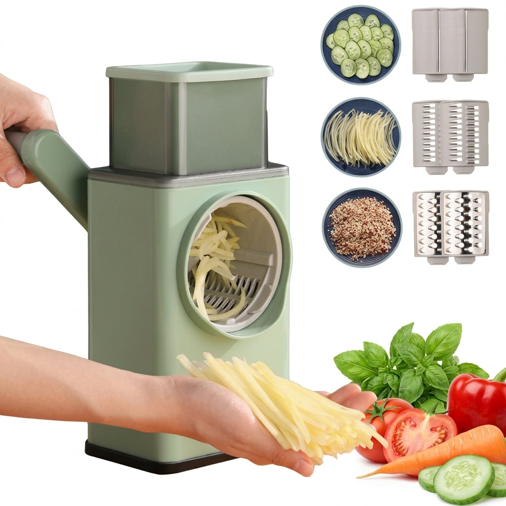 3-in-1 Rotary Vegetable Cutter