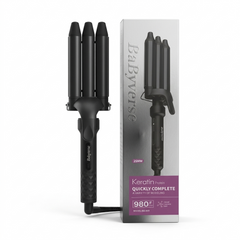 جهاز تجعيد الشعر الثلاثى بيبيفيرس -اسود