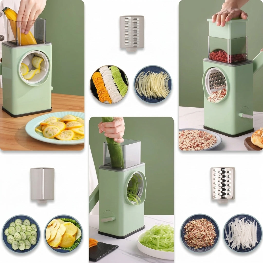 3-in-1 Rotary Vegetable Cutter