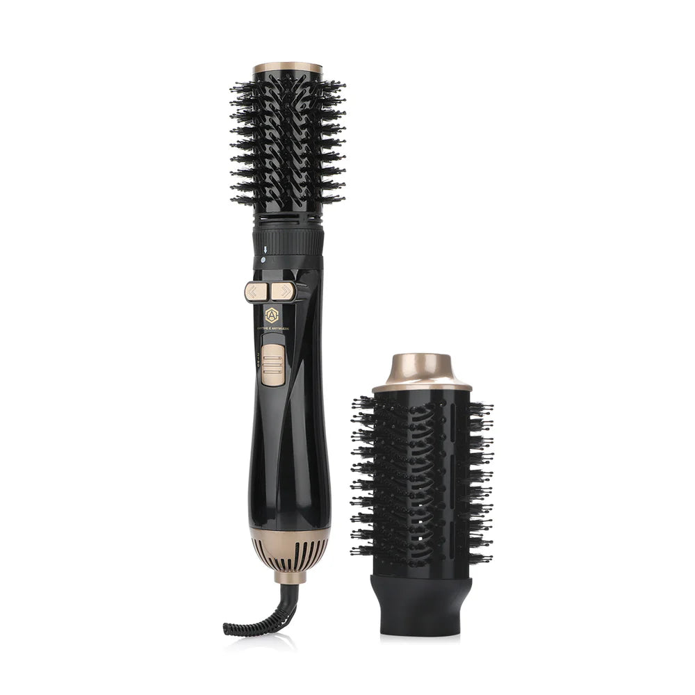 Black Rotating Styling Set (Hair Dryer + Free Curler)