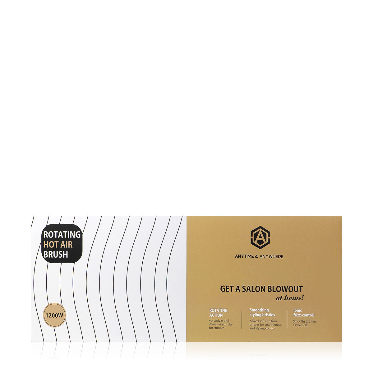 الاستشوار الدوار 2 في1-أبيض