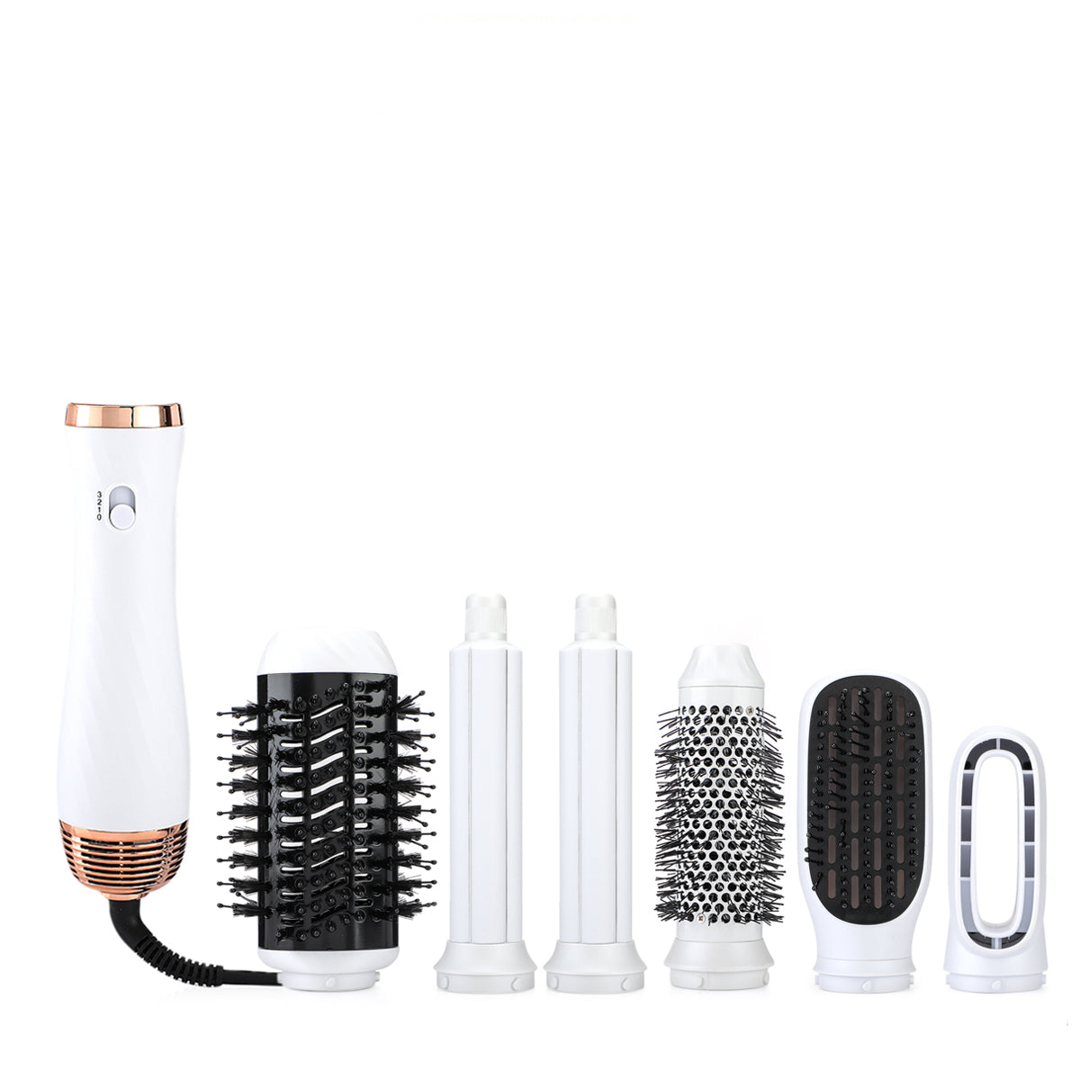 فرشاة مجفف الشعر 6 في1  ابيض