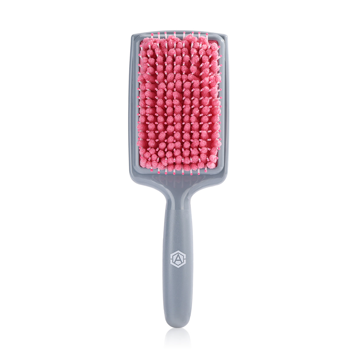 Microfiber Hair Drying Brush-pink-grey