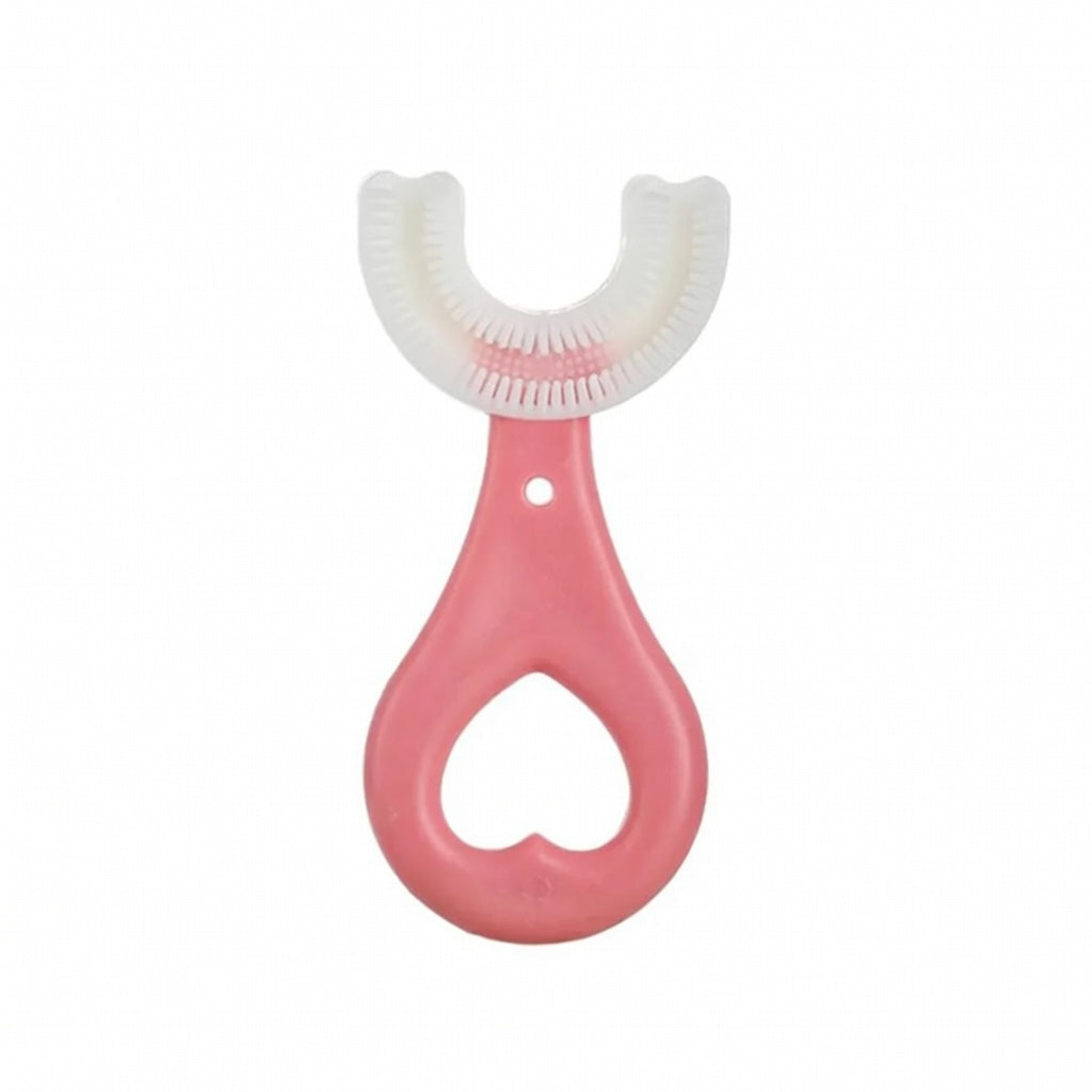 U-Shaped Kids Toothbrush (Ages 2-6) – pink