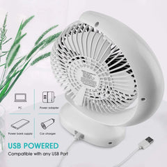 مروحة مكتبية صغيرة قابلة للشحن USB