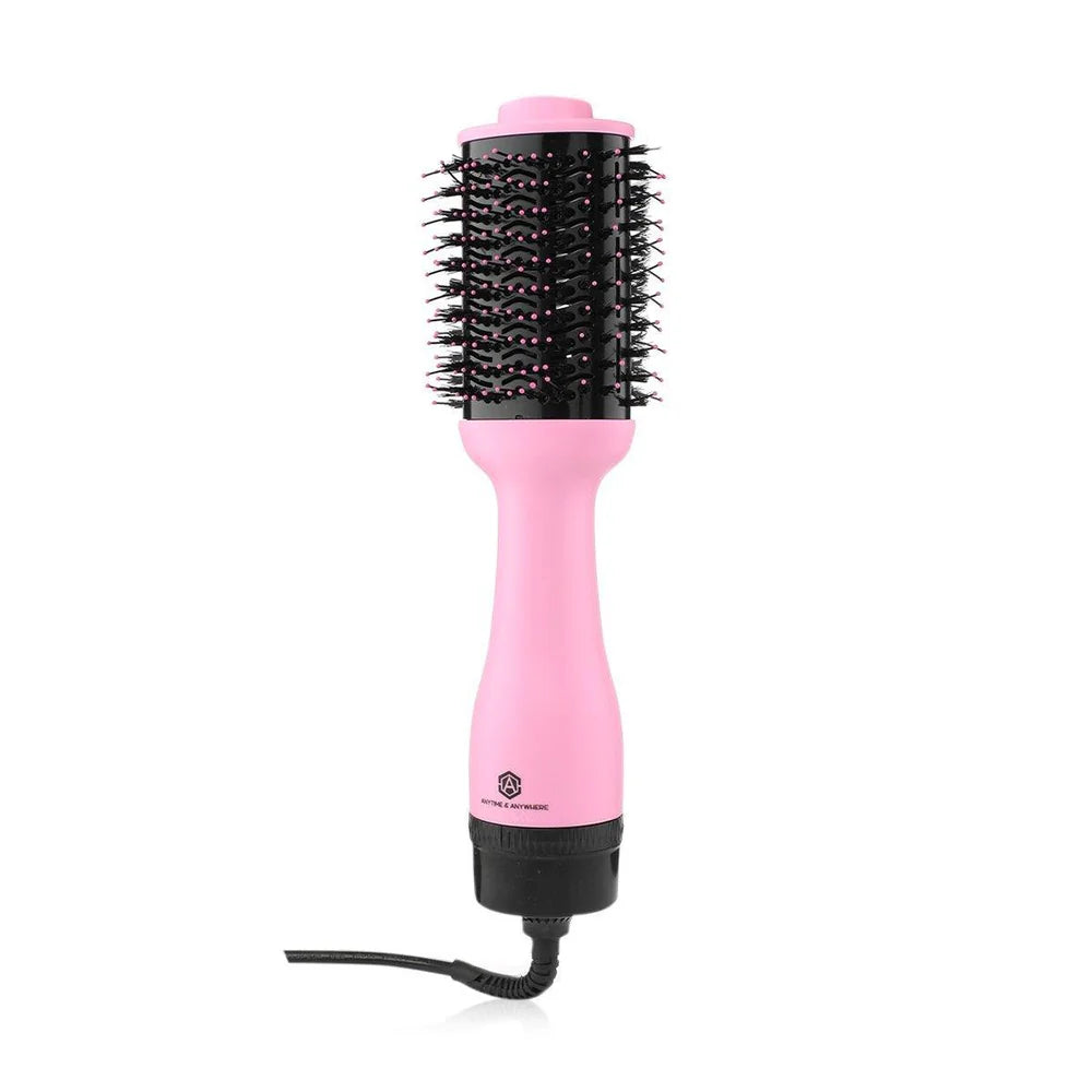 Anytime Hair Dryer (Pink) + Detangling Hair Brush (Blue)