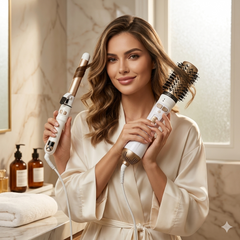 سيشوار الدوار 2*1+فير الشعر الدوار