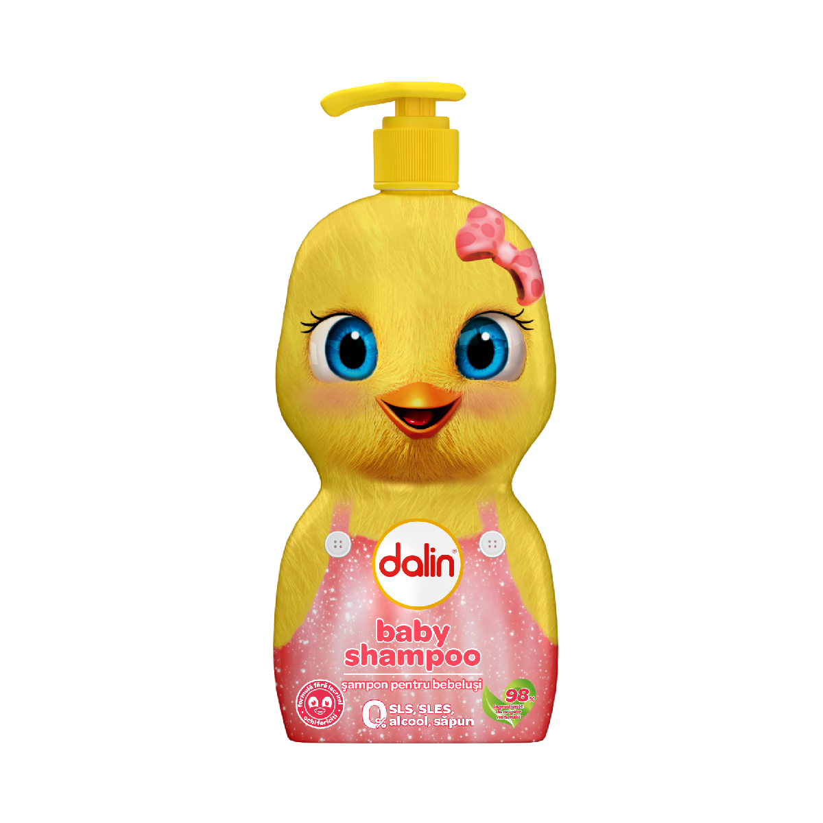 Dalin Baby Shampoo & Body Wash 500 ML (Chick Bottle)