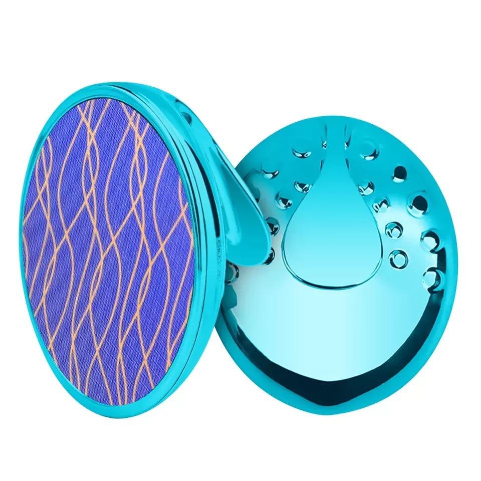 Circular Hair Eraser for Sensitive Areas – Blue with Handle