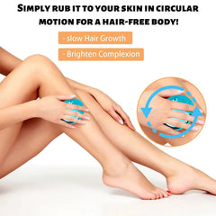 Circular Hair Eraser for Sensitive Areas – Blue with Handle