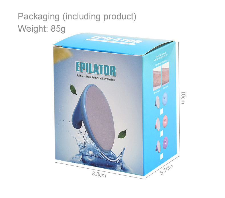 Circular Hair Eraser for Sensitive Areas – Blue with Handle